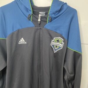 Y2K Seattle Sounders FC Colorblock Jacket Adidas On Field - Mens XXL 2xl